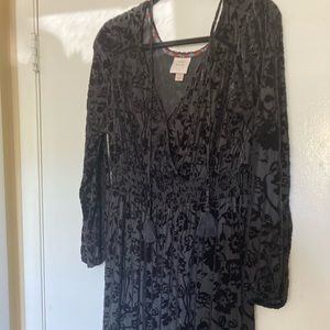 Knox Rose Black Burnout Dress Size Small Never Worn